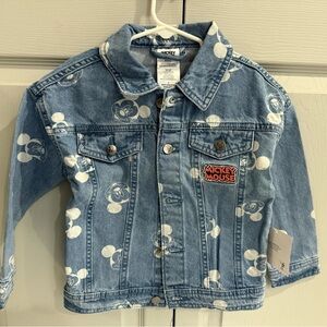 ⭐️NWT ❤️Disney Mickey Mouse denim jacket